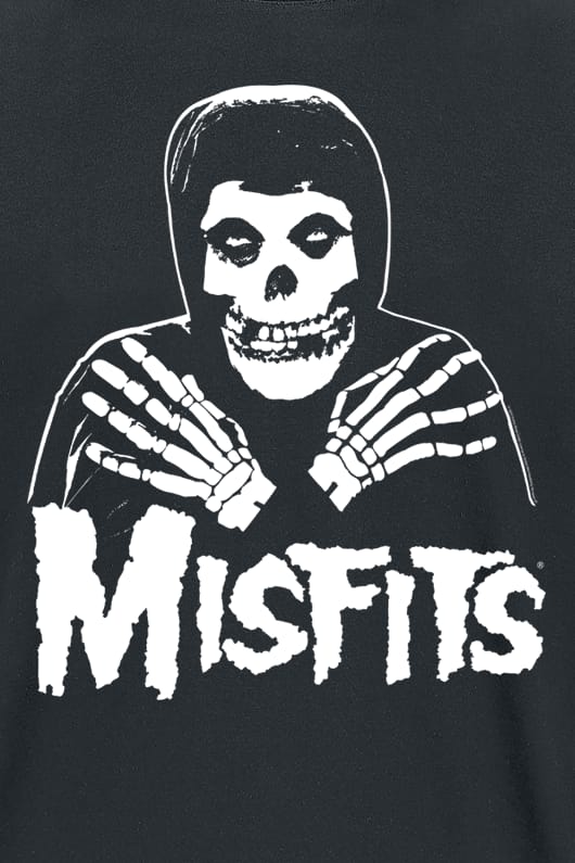Misfits T-shirt - Misfits Skull - S tot 4XL - voor Mannen - zwart