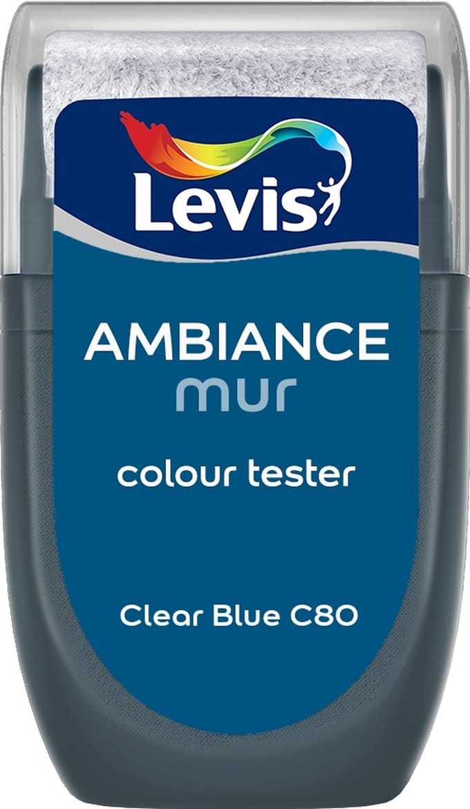 Levis - Muurverf Kleurtester Mat Mix - Clear Blue C80 - Mengverf - 30 Ml