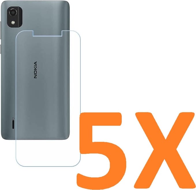 Screenprotector Glas - Tempered Glass Screen Protector Geschikt voor: Nokia C2-2E / Nokia C2 2nd Edition - 5X