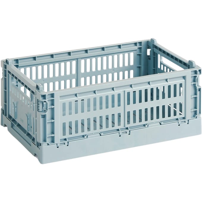 HAY Colour Crate mand S gerecycled - dusty blue