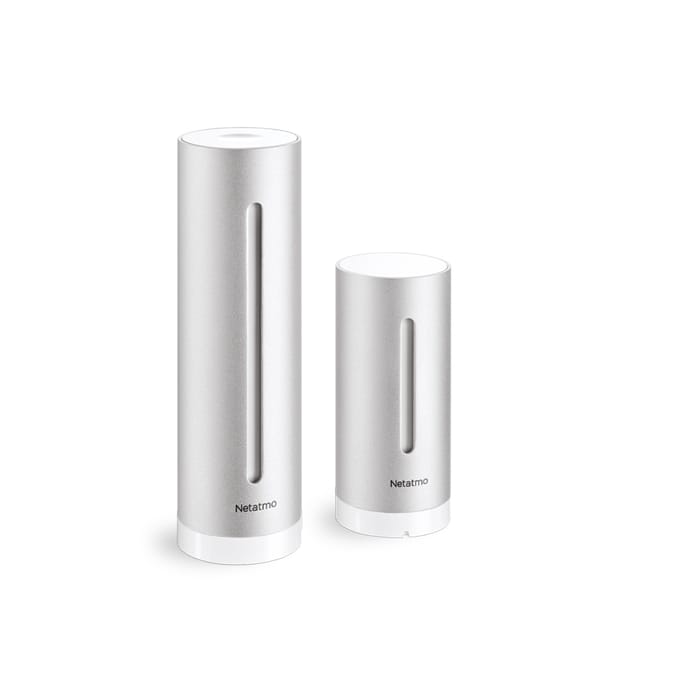 Netatmo Slim Weerstation – CO2 Meter & Luchtkwaliteit – Binnen & Buiten – Werkt met Apple HomeKit, Alexa, Google