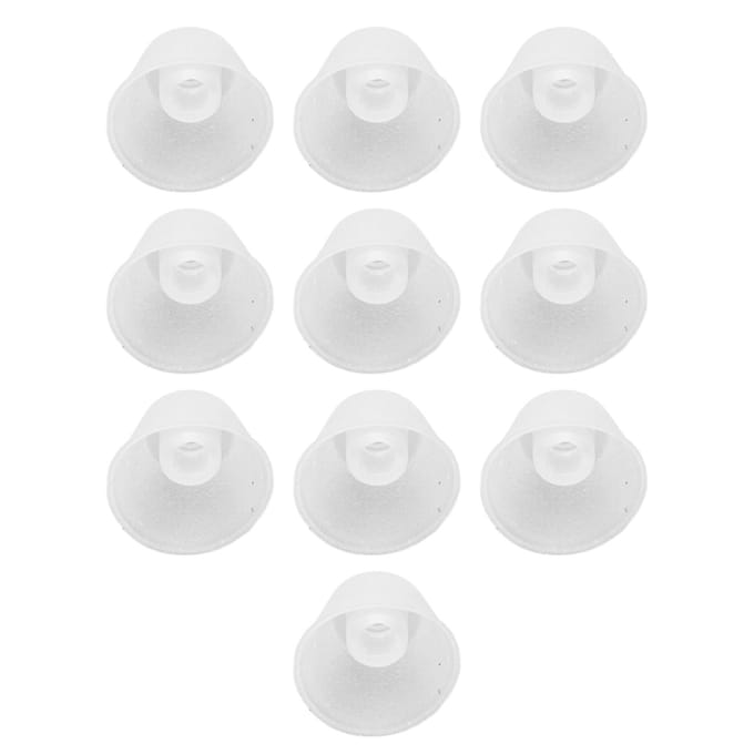 10 pcs Embouts de remplacement en silicone en forme de cône pour amplificateur auditif M M(315 X 180mm) white