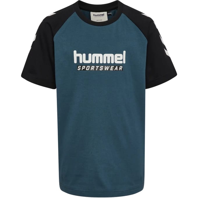 T-shirt met kinderlogo Hummel