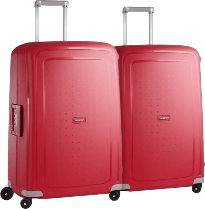 Samsonite S'Cure Spinner 69cm Duo Pack Crimson Red
