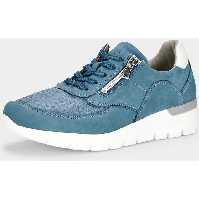 Sneakers met loopzool met luchtkussentjes - blauw - Gr. 41 van Goldner Fashion