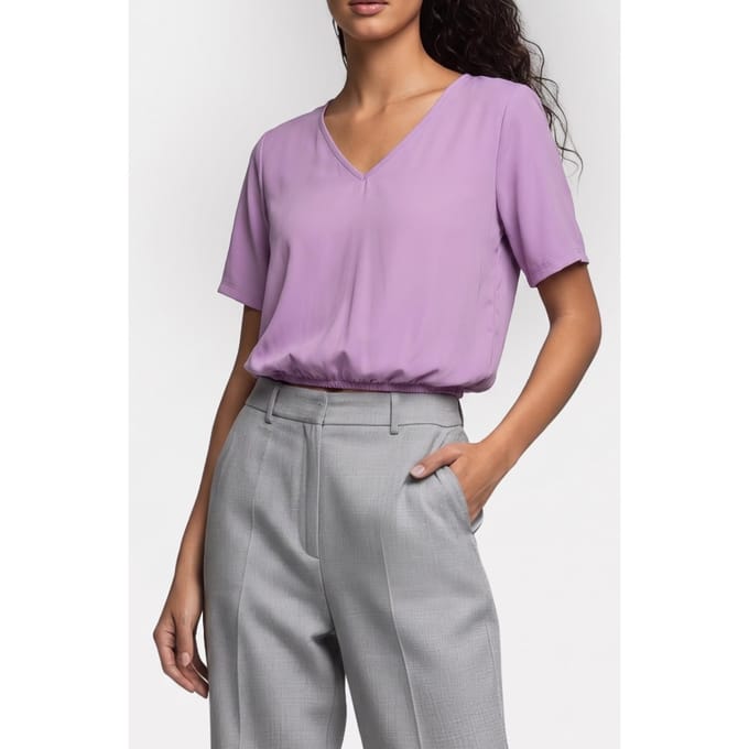 Studio Anneloes Vicky Shirt Lila Größe: M | Blusen Outlet | Damen