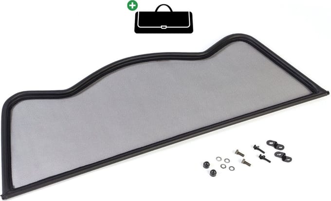 Windscherm Mazda MX5 NA/NB V-Style | 1989-2005 | incl. luxe opbergtas | Zwart