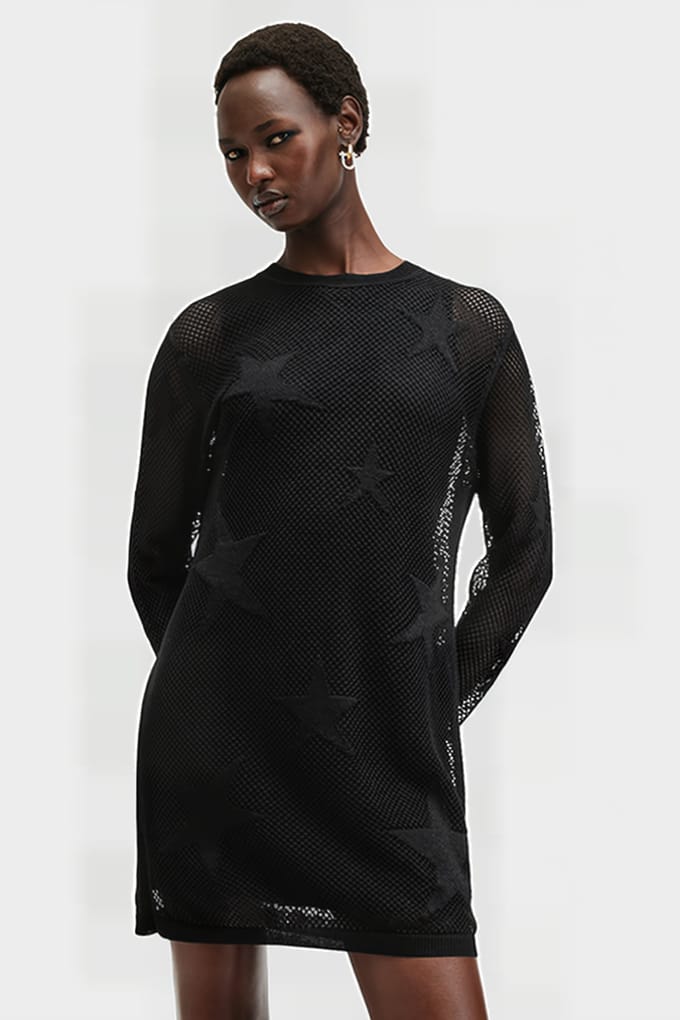 AllSaints Seraph Dress Black Größe: M | Minikleider Outlet | Damen | Schwarz