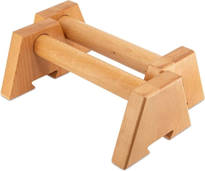 Thuys – Push Up Grips – Opdruksteun – Parallettes – 30 x 24 x 12cm – Natuurlijk