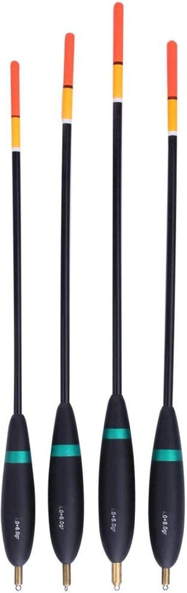 Visloodjes Set - Dobbers Balsa - Vissen Op Diepte - Grote Drijfkracht - Set Van 4 - Assorti