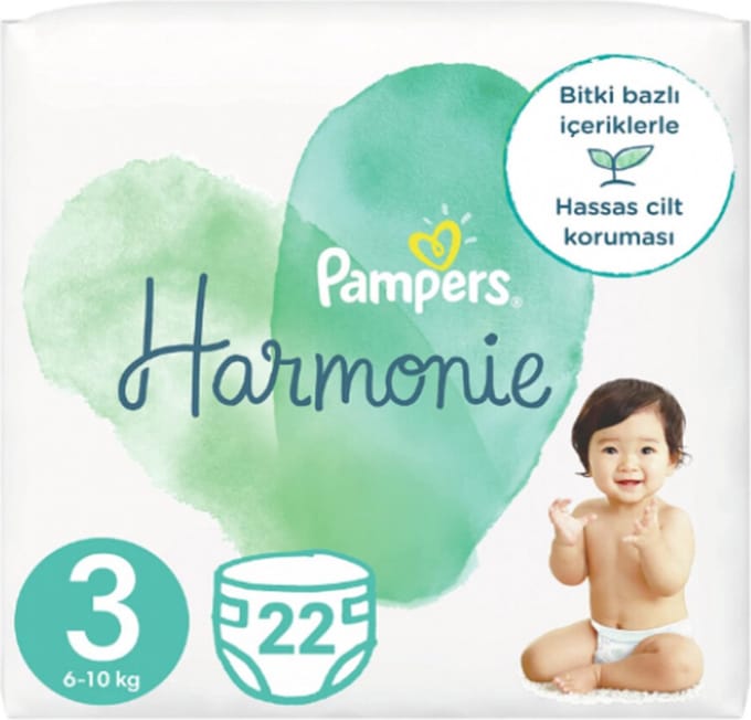 Pampers Harmonie - Maat 3 (6kg-10kg) - 22 Luiers
