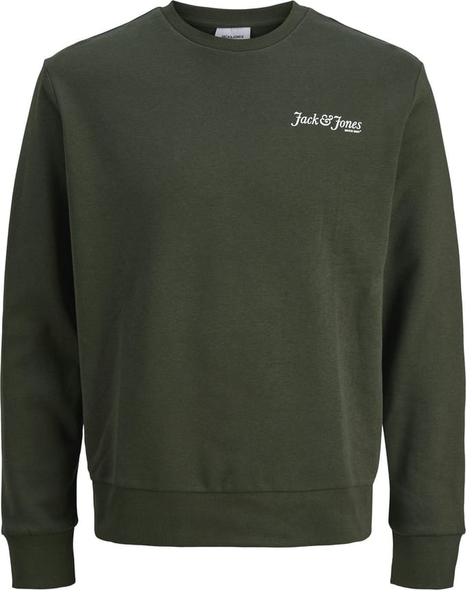 JACK&JONES PLUS - JJYUKI BACK SWEAT CREW NECK PLS - Heren - Sweaters