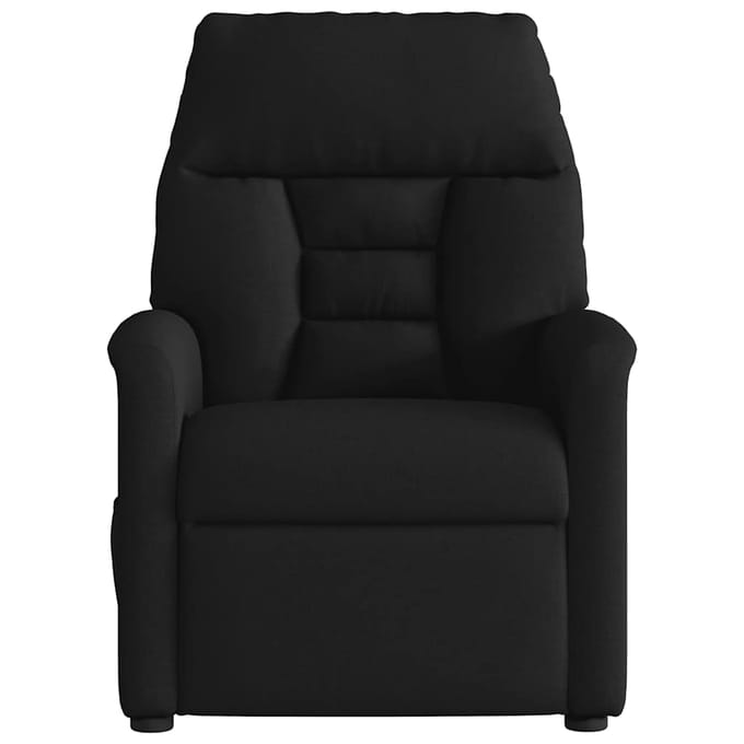 vidaXL - Fauteuil - verstelbaar - stof - zwart