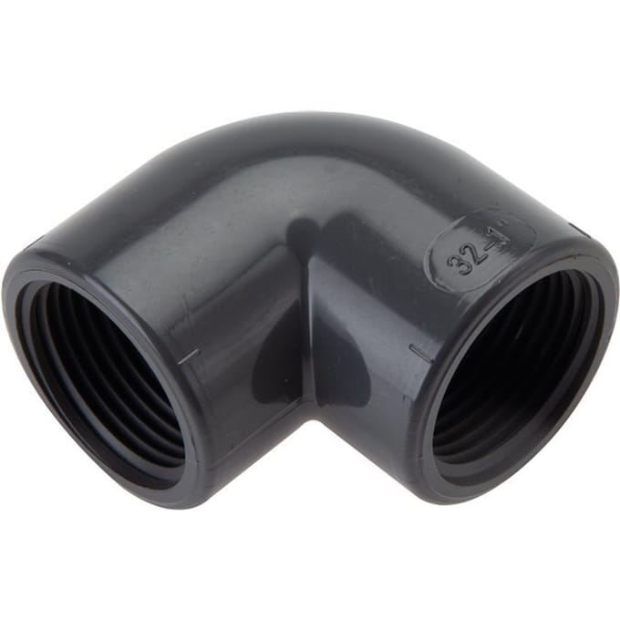 90° L-Koppeling Rp4'' Binnendraad PVC-U 16bar En 1452-3 - F2EZT