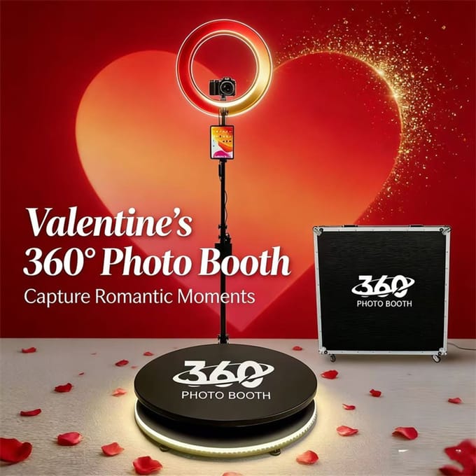 Bruiloft- en feestfotografie-artikel 360 Selfie Booth met selfieplatform. Draagbare mini. 360 Selfie Booth 80 cm x 100 cm