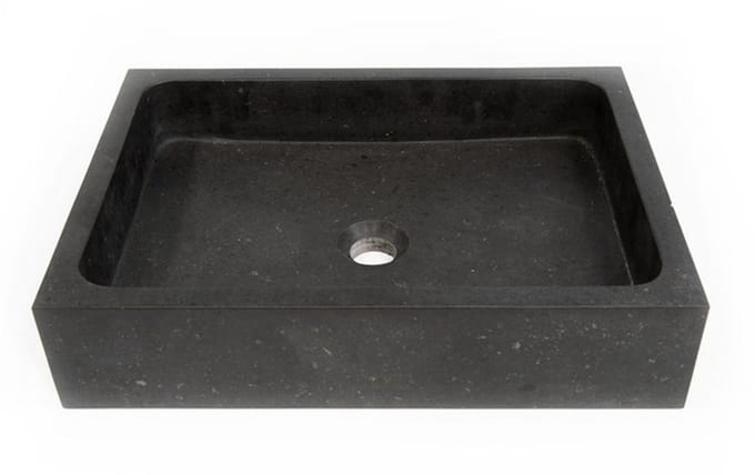 FugaFlow Efficiente Arredo Waskom 50x36x11cm - natuursteen donker