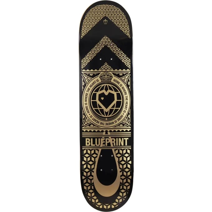 Skateboard Blueprint Home Heart