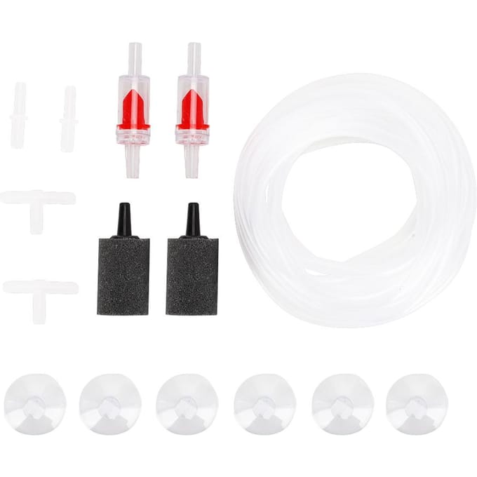 Aquarium Luchtpomp Koppelingen Buis Zuignap Vissentank Zuurstofcompressor Accessoires black