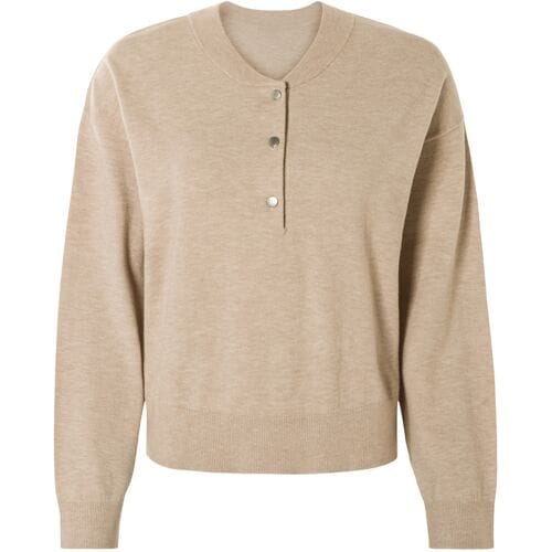 ESMARA Fijngebreide dames trui (Beige, M (40/42))
