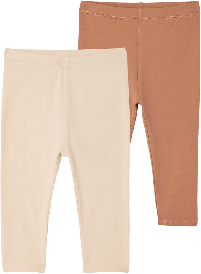 Vertbaudet Set van 2 lange baby-leggings meisje