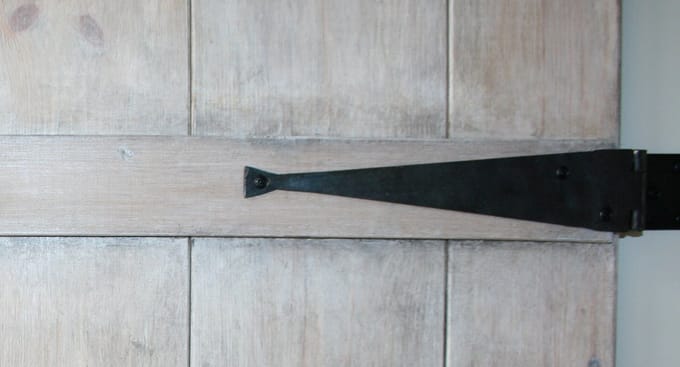 Zwarte kast scharnier 280 mm