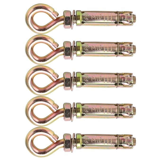 5 stuks Expansiebouten Zware Ankerbevestiger Oogbouten voor Betonnen Muur 11x1.6cm