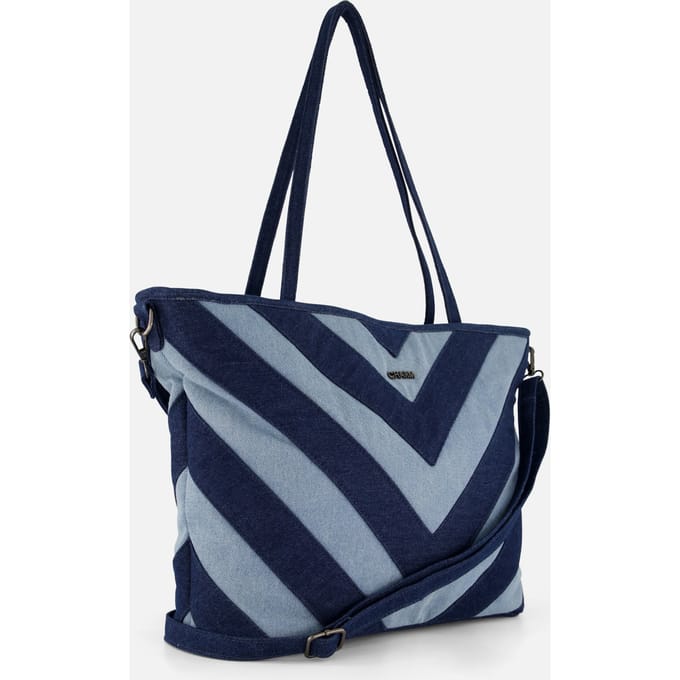 Charm Charm Shopper Denim blauw Canvas