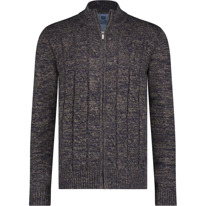 Fellows United Vest rough cable front and Brown (32.1118 - 140)