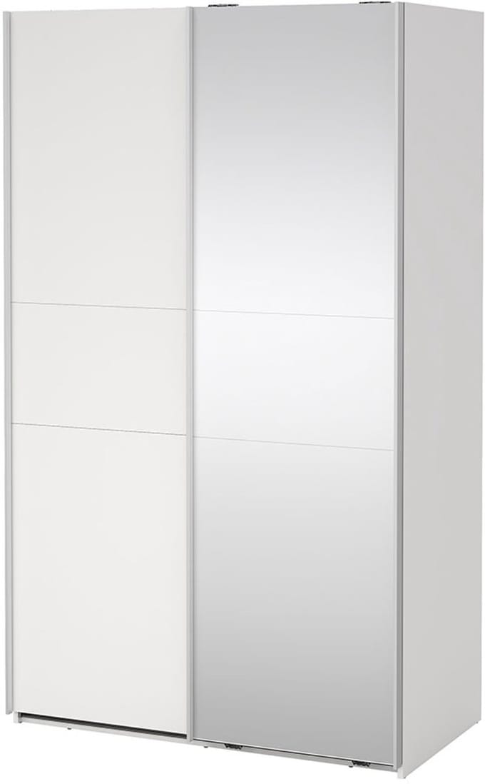 Como schuifdeurkast 2 deuren 120x200cm wit.