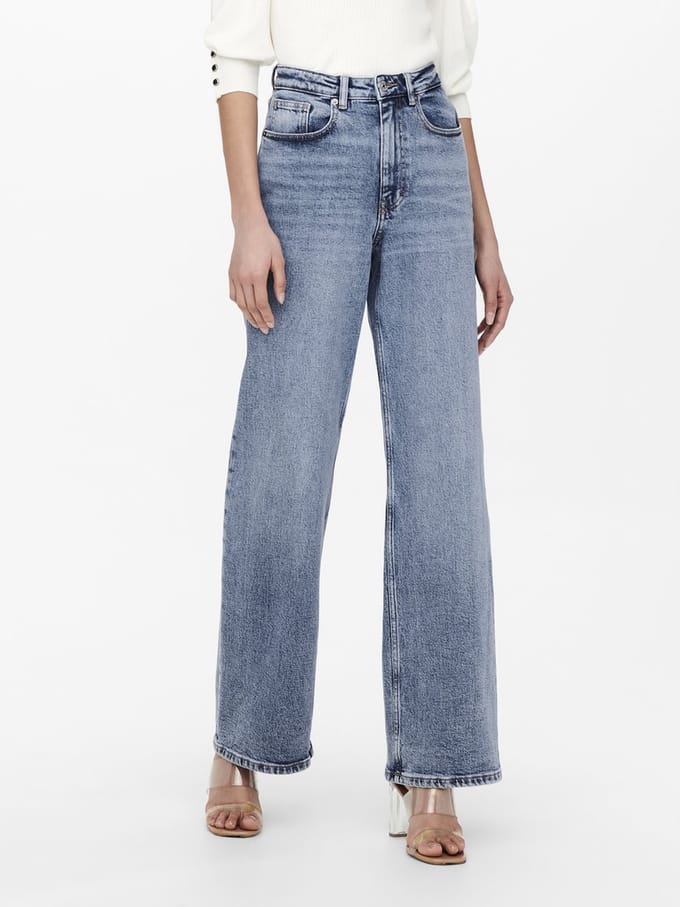 ONLY - ONLJUICY HW WIDE LEG DNM REA365 NOOS - Dames - Jeans