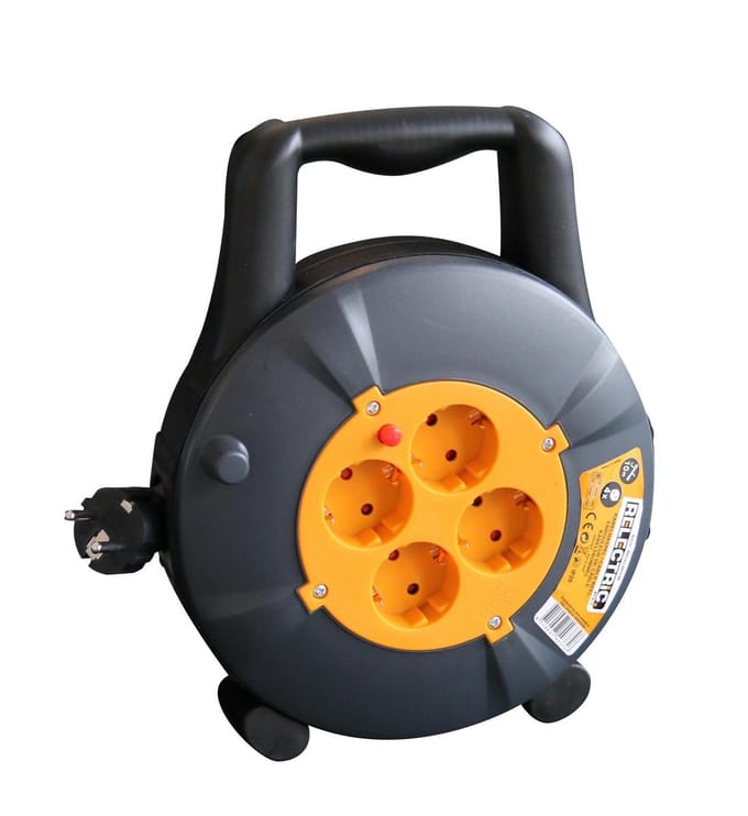 Relectric Kabelhaspel - 10m - 4 stopcontacten - Randaarde - RELEC493746