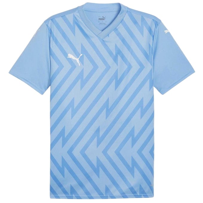 Puma Heren Teamglory Jersey T-Shirt (Lichtblauw/Wit)