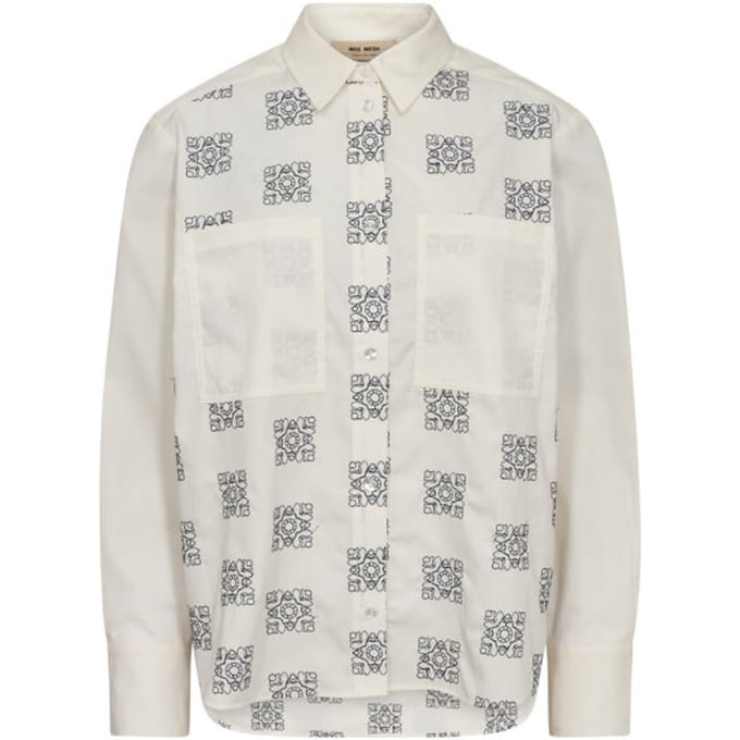Mos Mosh 173000 180 mosmosh mm weina geo shirt ecru