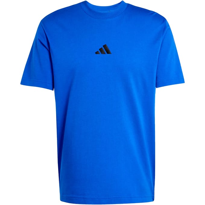 Adidas Essentials Small Logo Single Jersey T-shirt Met Korte Mouwen Blauw M / Regular Man
