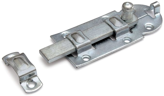 Rolschuif verzinkt 140 mm - gegalvaniseerd - deurvergrendeling
