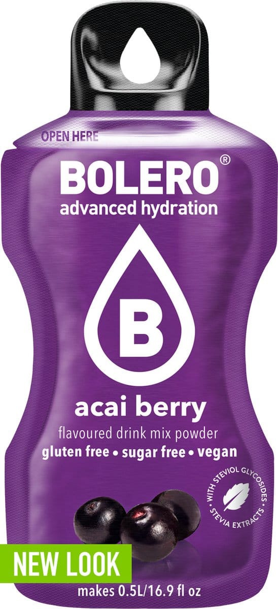 Suikervrije limonade sticks acai berry - 12 x 3g