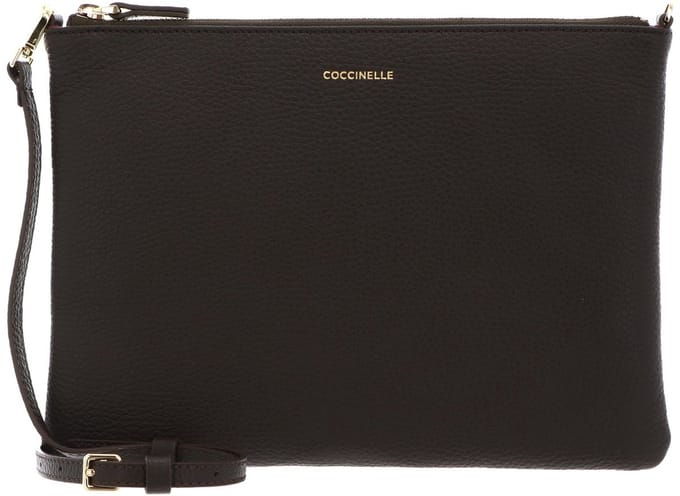 COCCINELLE Leren schoudertas Best Crossbody Bag Fango donkergroen