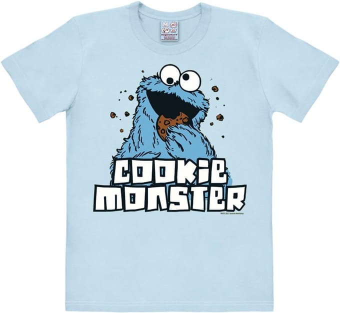 Cookie Monster T-Shirt voor Heren - Grappig en Kleurrijk