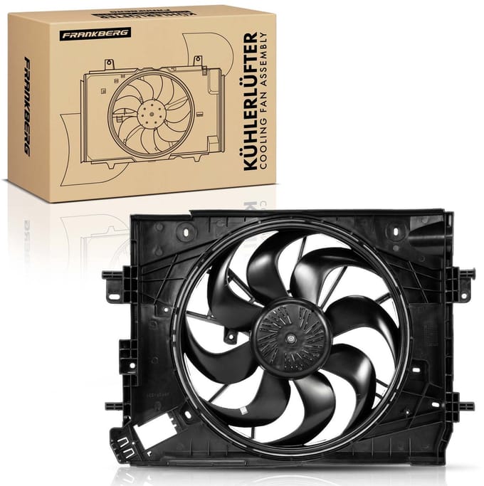 Frankberg 1x Motorradiator enkele ventilator