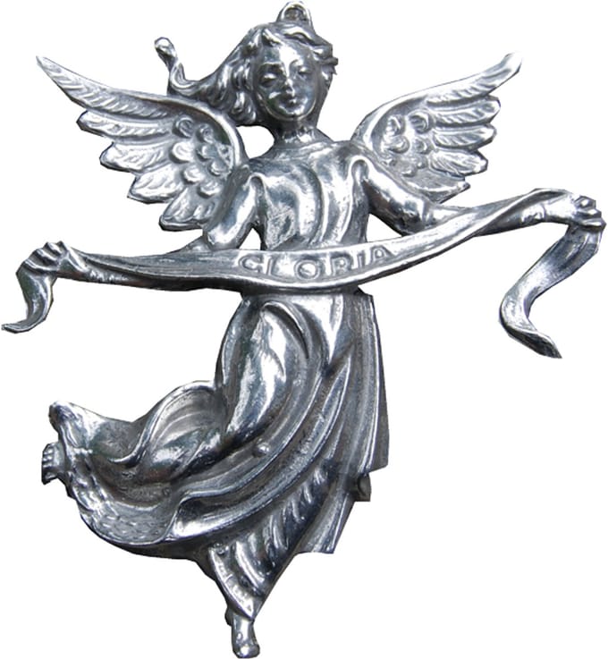 Engel Gloria tin - beeldje engel - hangengel - Kerstgeschenk - Kerst - Luxe engel - Uniek en handgemaakt