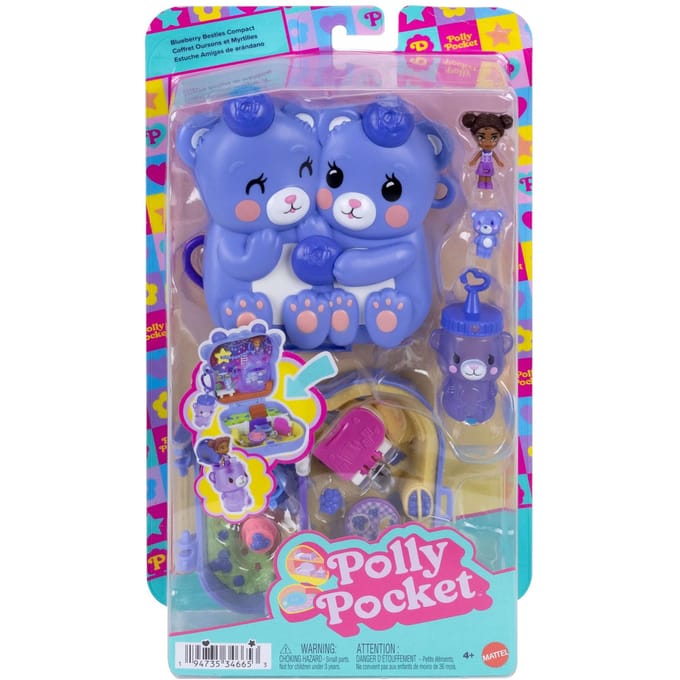 Polly Pocket Compactset Beren en Bosbessen Speelsets