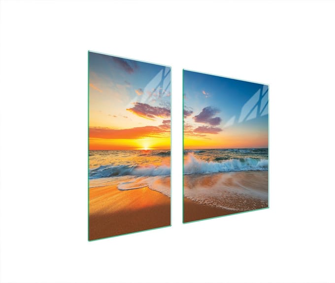 TMK ArtDeko - Gelaagde Snijplank - 90x52 cm - Sfeerbeeld Zee