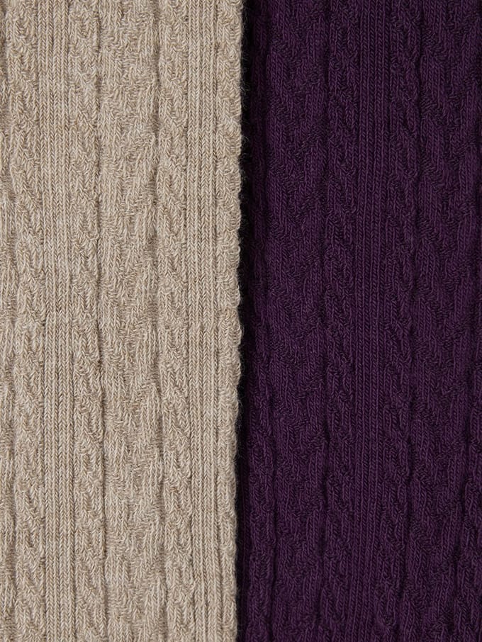 Vertbaudet Set van 2 gebreide maillots voor meisjes