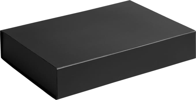 Cadeaudoos ZWART, 38x27x7cm (2 stuks)