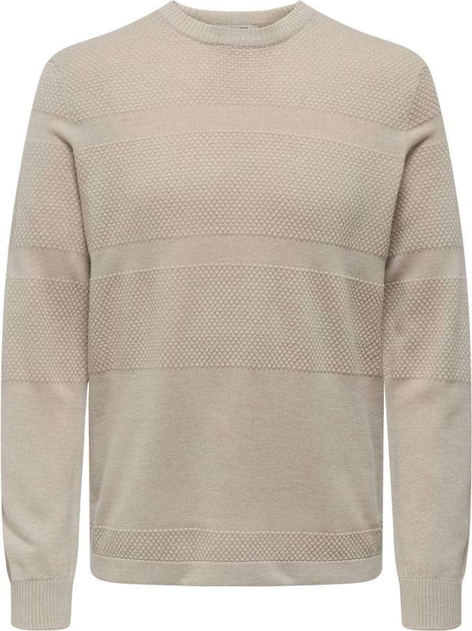 ONLY&SONS - ONSMALIK REG 12 PINAPLE CREW KNIT NOOS - Heren - Gebreide truien