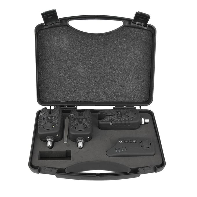 ABS Vissen Elektronische Visbeet Alarm Vinder Geluid Waarschuwing Indicator Accessoire zonder Batterij black