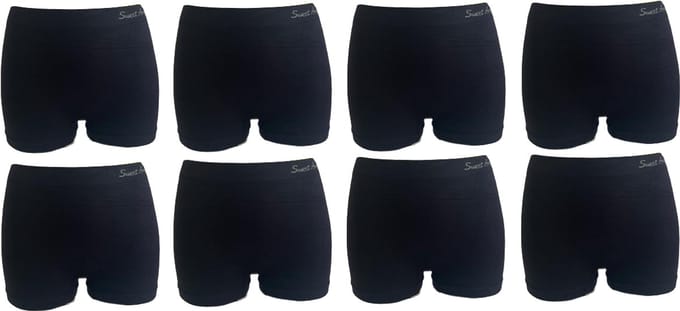 Sweet Angel Zwarte Hoge Dames Boxershorts Maat M/L