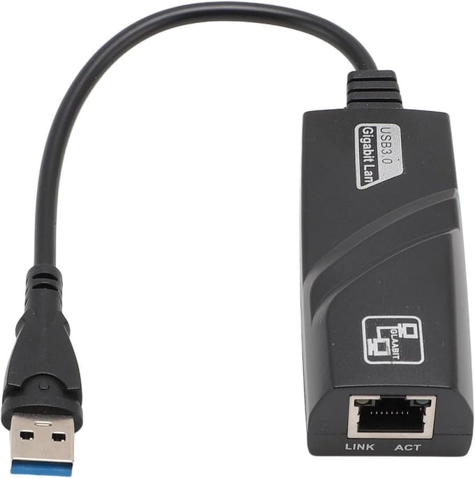 Netwerkadapter - Ethernet Adapter - Snelle Internetverbinding - Plug and Play - USB 3.0 - Zwart