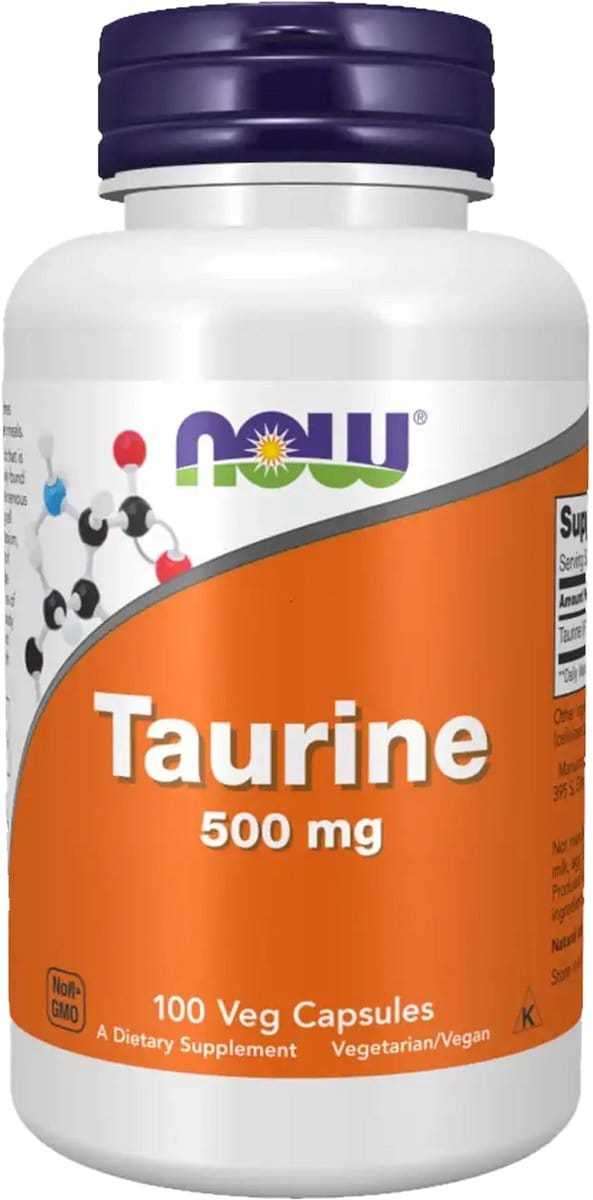 Now Foods - TAURINE 500mg. 100 CAPS