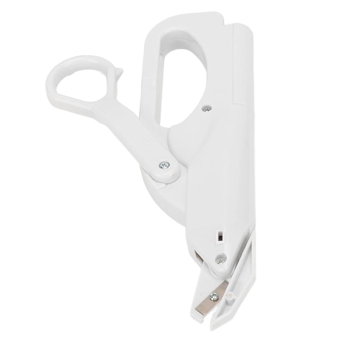 Elektrische Schaar Op Batterijen Veilig Draagbaar Mini Snoerloos Naaischaar voor Stof Kleding white